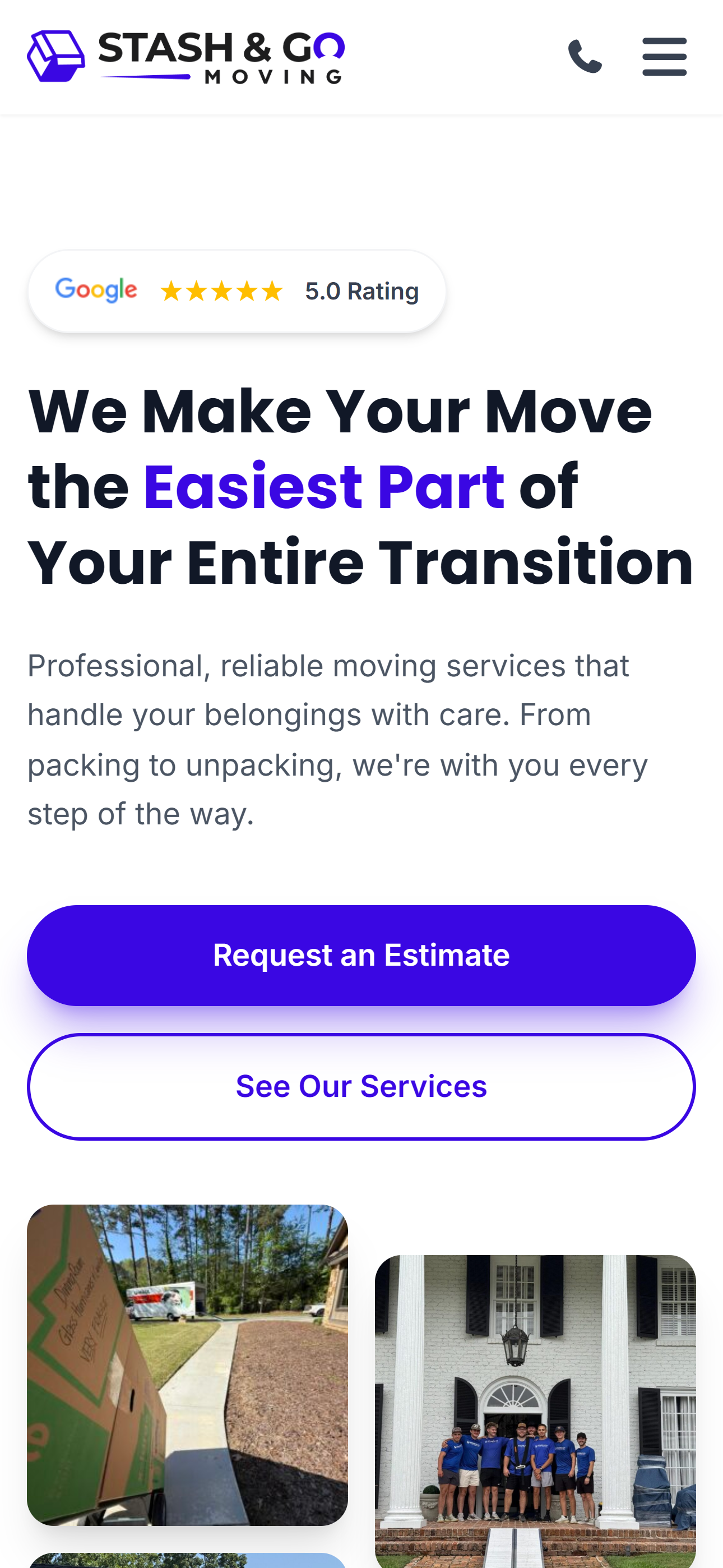 Stash & Go Moving mobile screenshot